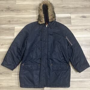 Vintage 1970s US Military Antarctic Full Zip Jacket N3-B Style Snorkel Parka 60s